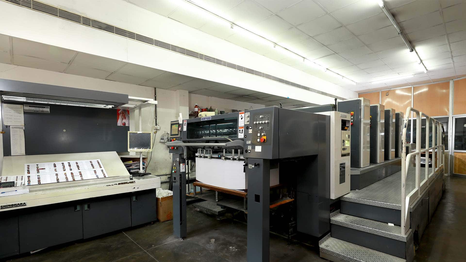 Commercial offset printing rolls and specialty paper stock